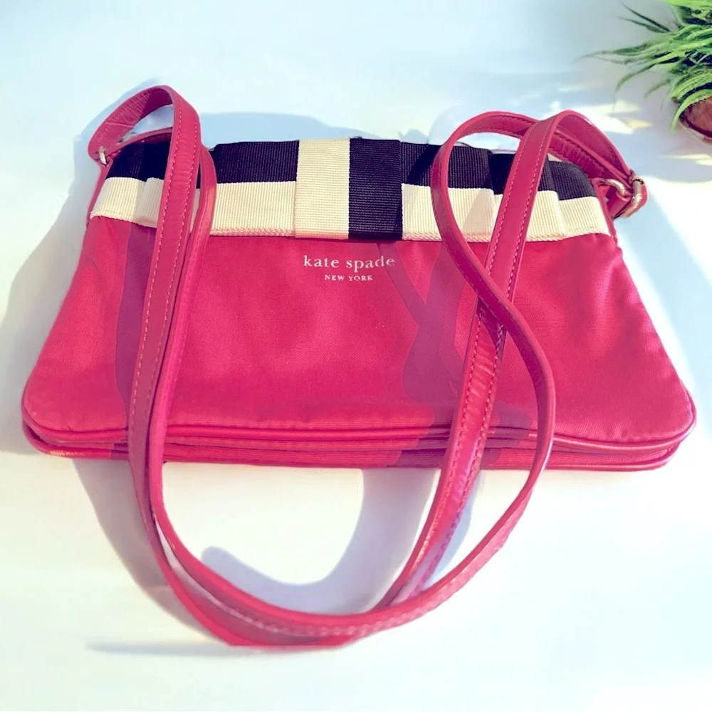 KATE SPADE New York Limited Edition Bag – Rare Silver Lining – Pink Black Cream - Picture 1 of 11